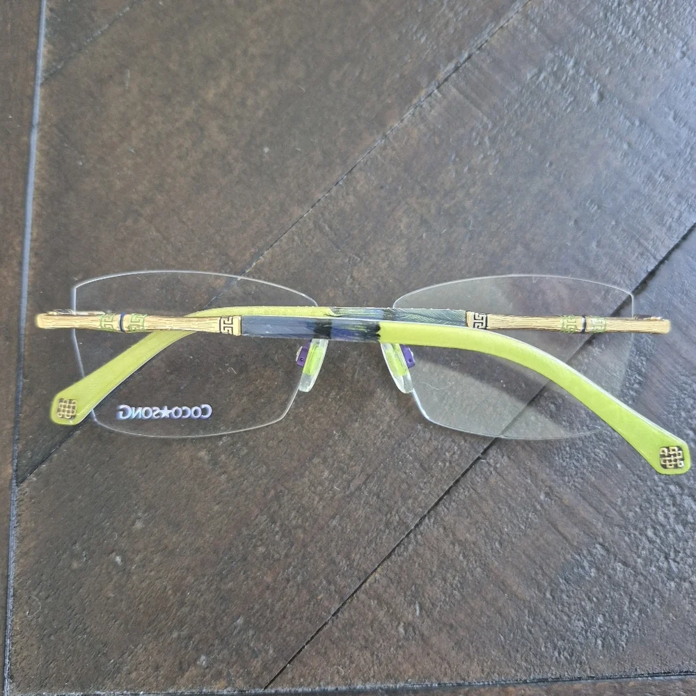 Coco Song Women's Eyeglasses CV176 Slow Blues Col 4 54/18/140 Box & Case NEW